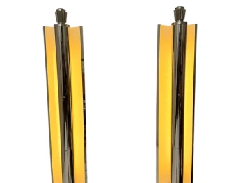 Art Deco Extra Large Pair of Wall Lights or Sconces France, 1930s